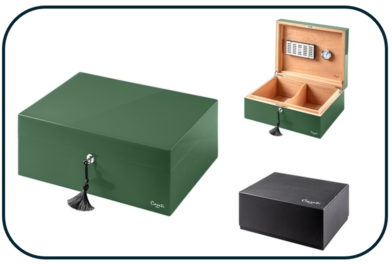 Caseti Green Humidor